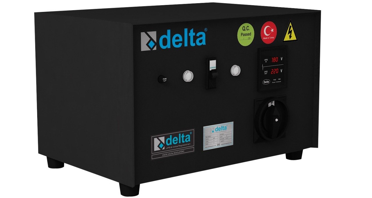 DELTA 7,5 KVA 160/260V MONOFAZE ALU. TAM. OTOMATİK SERVO REGÜLATÖR