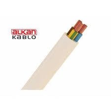 ALKAN H05VV-F 2*1 MM TTR KABLO (KANGAL) BEYAZ